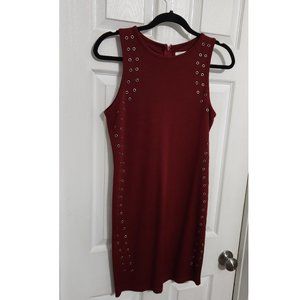 Rivet body con mini Dress